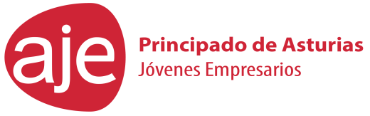Logotipo de AJE Asturias, Asociación de Jóvenes Empresarios, cliente de Girol Consulting