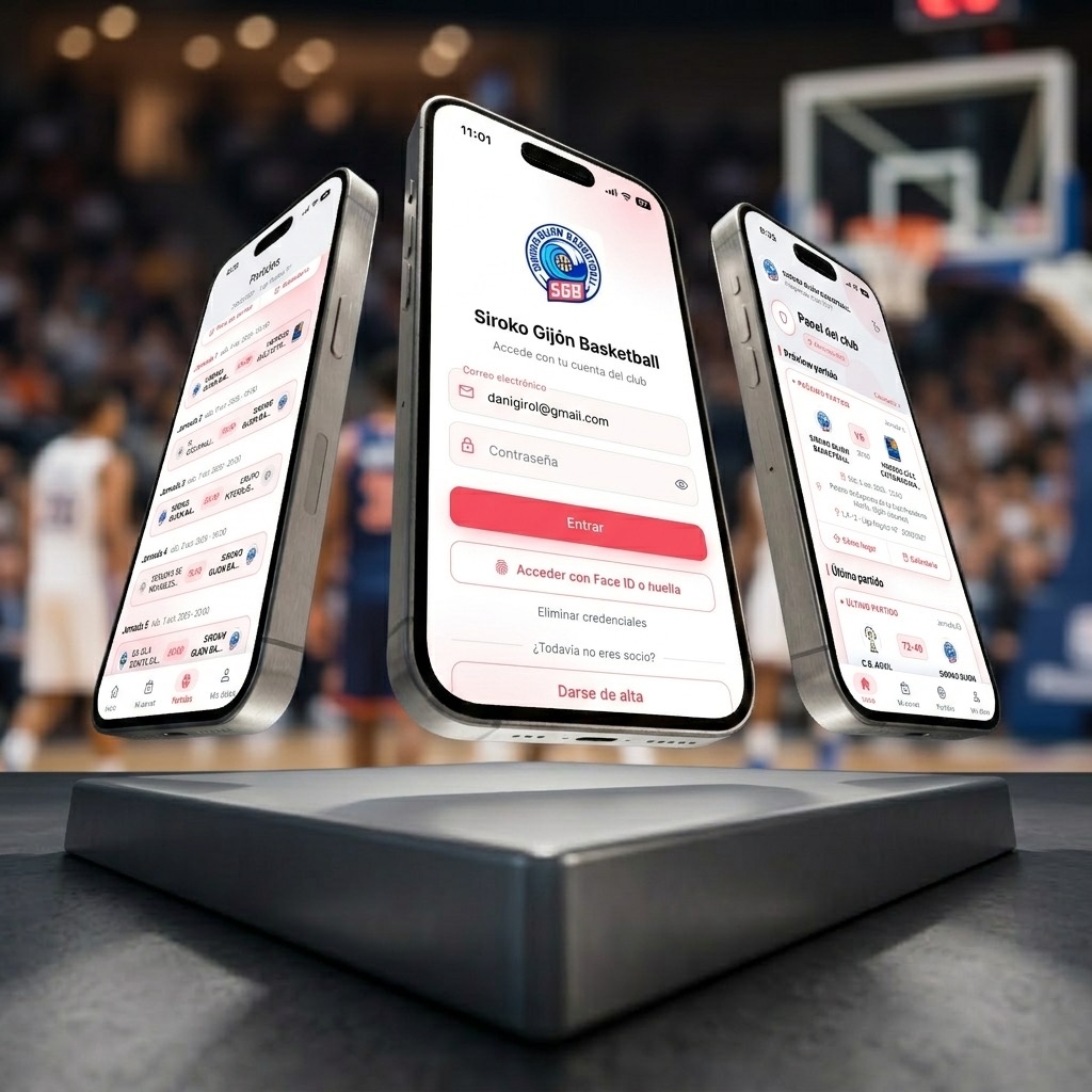 Especialistas en Aplicaciones Móviles para Clubs Deportivos- APP Gijon Basket