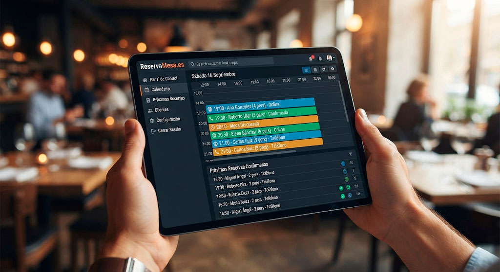 Software de reservas de mesas para restaurantes
